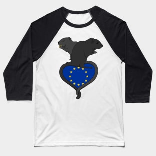 Gerbil European Union (dark) Baseball T-Shirt